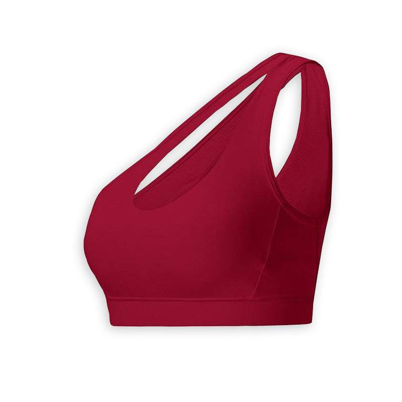 One side shoulder strap sports bra (S-XL) – SSHK Shop by SS Online