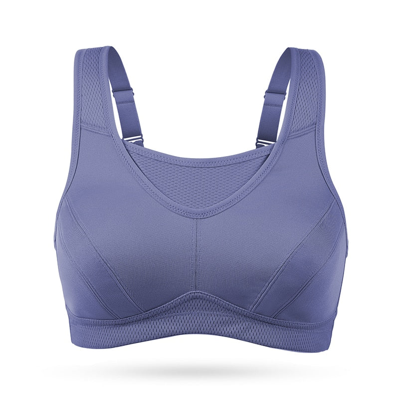 Plus size full cup non-padded wireless sports bra (Size 34-48, B-G ...