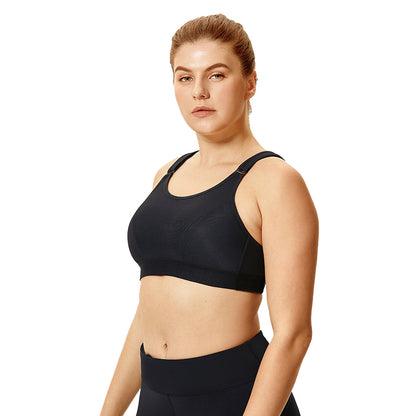 Front adjustable wireless full cup sports bra (size 34/75-46/105