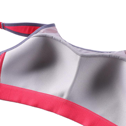 Plus size high impact quick dry lightly padded racerback wireless sports bra (size 32/70-42/95, B-F)