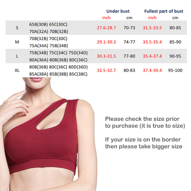 One side shoulder strap sports bra (S-XL) – SSHK Shop by SS Online ...