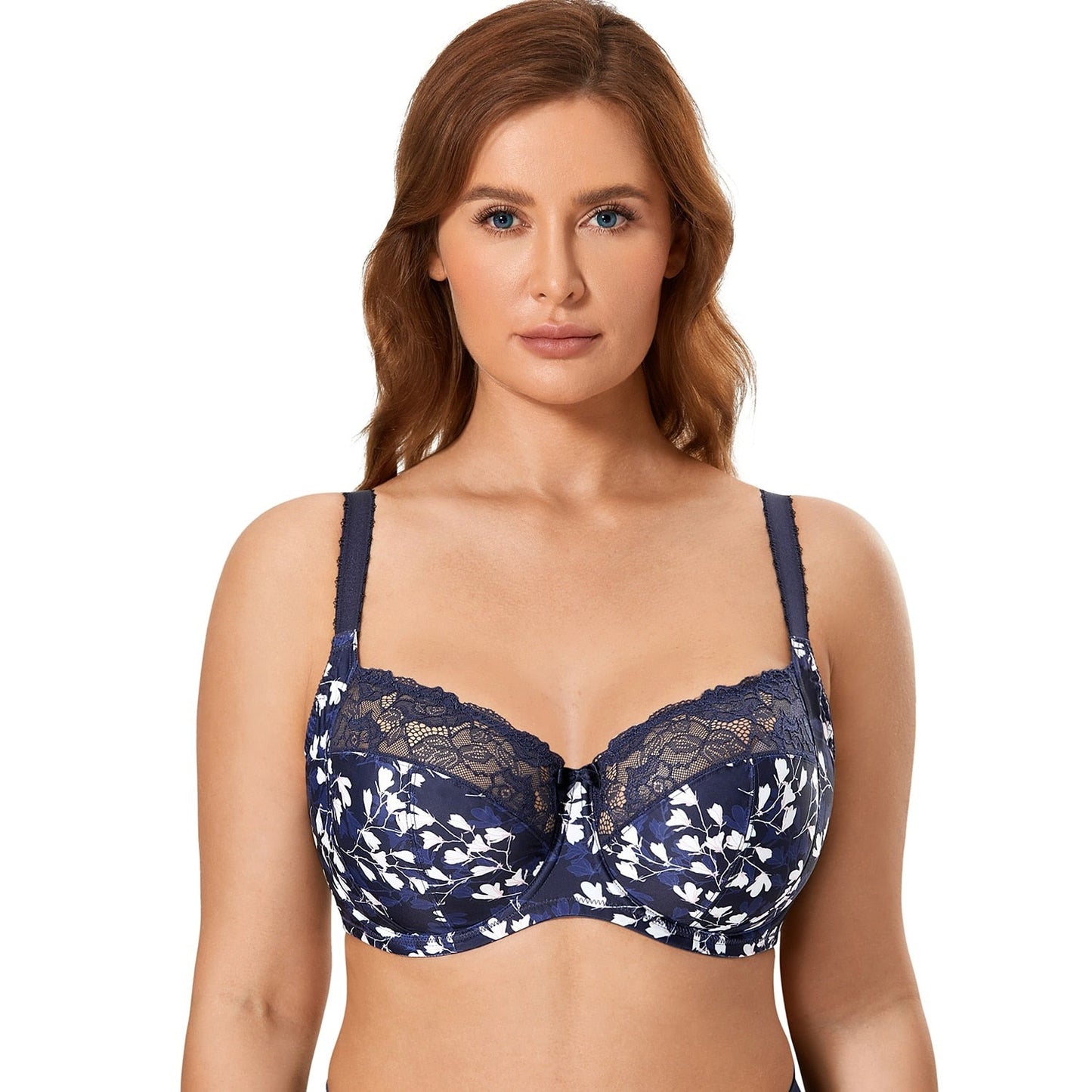 Iheyi 6 Pieces Plus Size Wired Full Cup Lace Plain Light Padded D/DD/DDD  Bra (34D) at  Women's Clothing store
