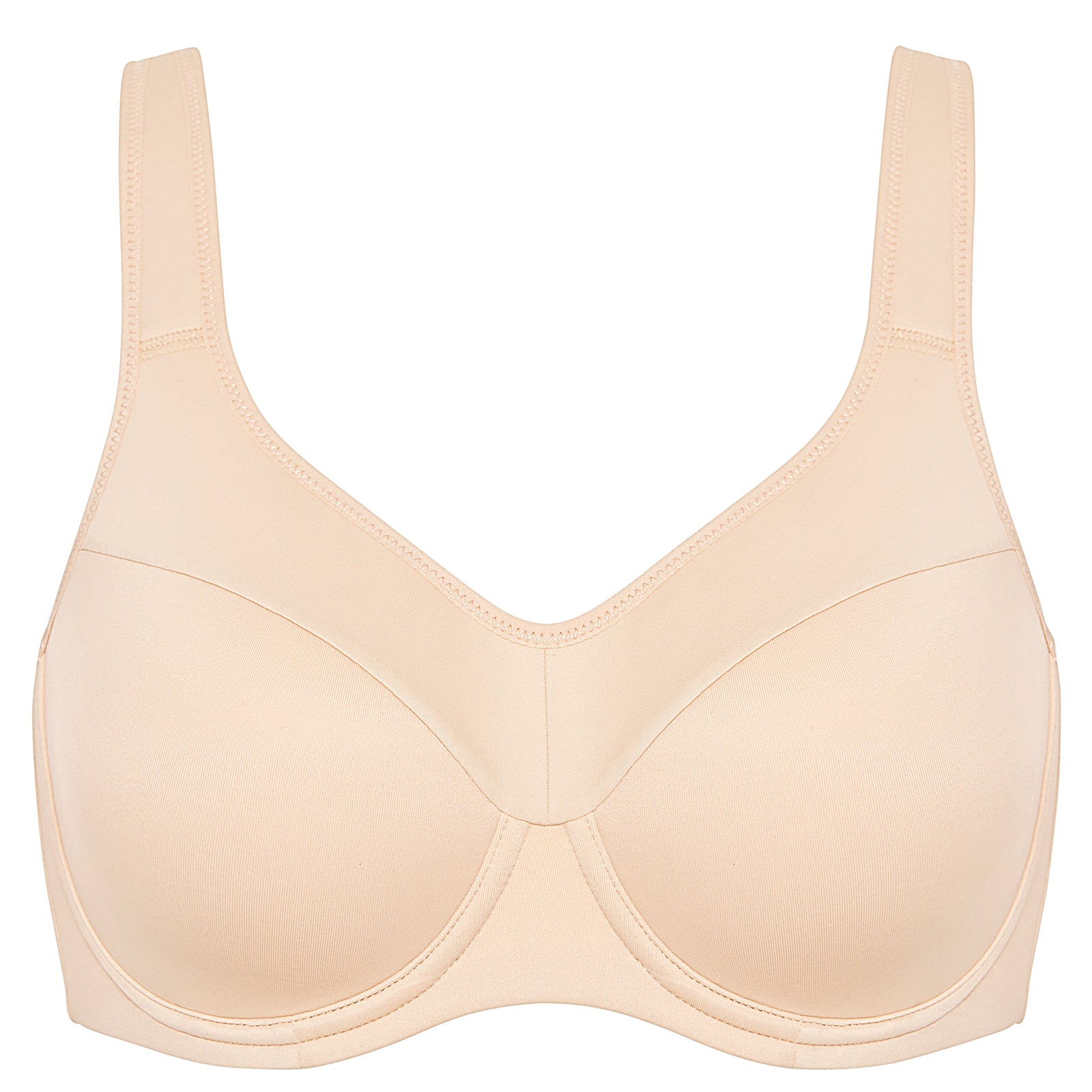 SS Online Trading - SSHK Shop - Plus size full cup lightly lined molded cup underwired wide straps support bra